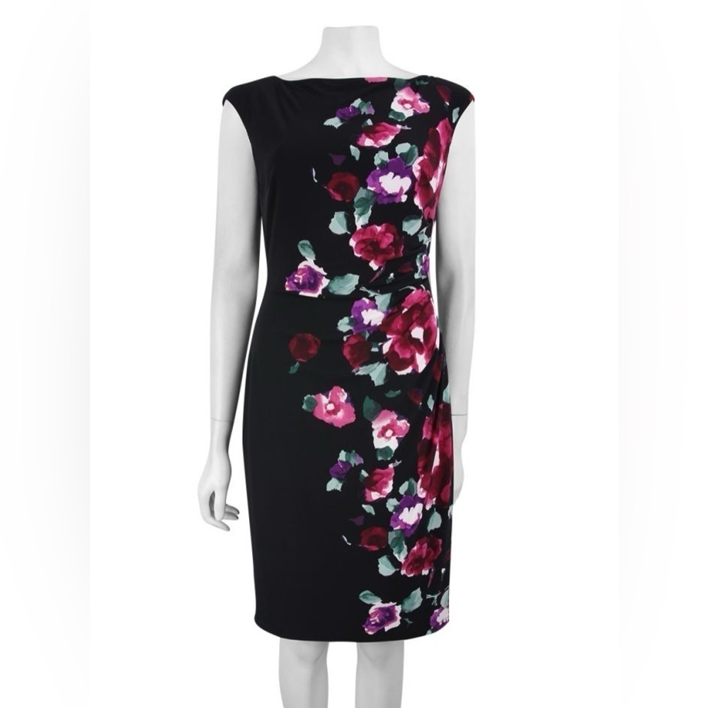🆕 RALPH LAUREN Floral Boat Neck Dress
